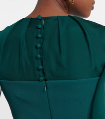 Chiffon cape gown with layered skirt – Nirmen