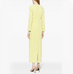 square-neck crystal-embellished gown – Kailen
