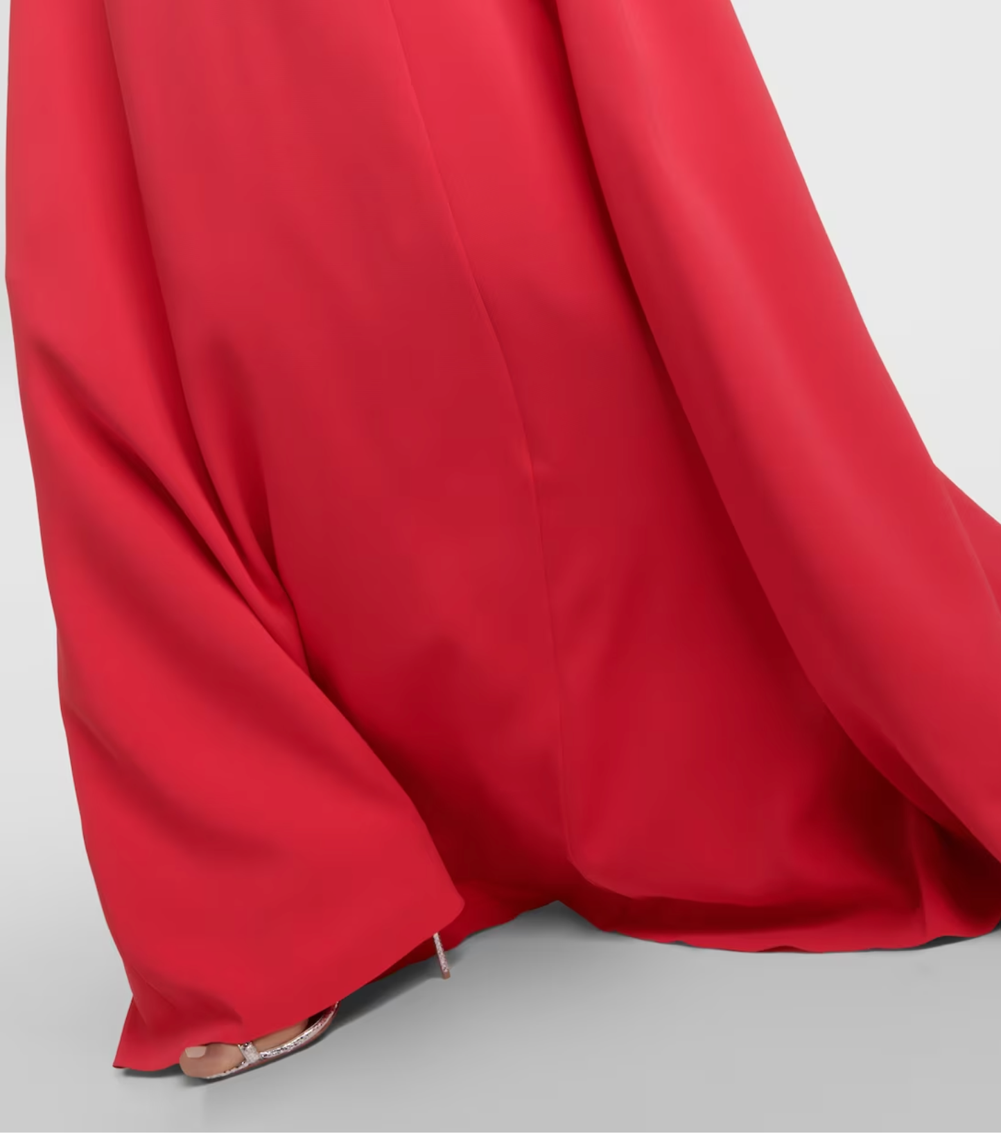 embellished cold-shoulder cape gown – Joriey