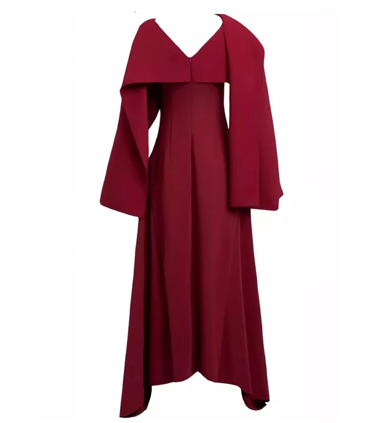 long-sleeve sequin-speckled column gown – Jevako