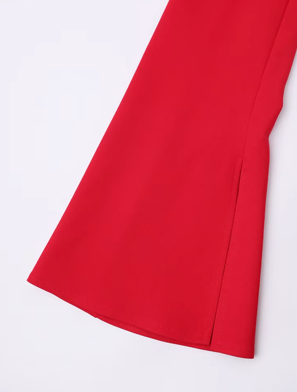 off-shoulder pleated slit gown – Rovon