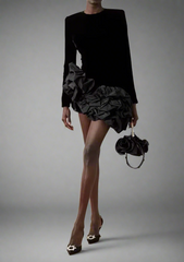 ruffled hem mini dress – Gomanh