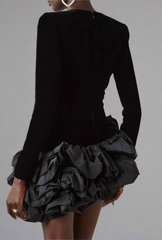 ruffled hem mini dress – Gomanh