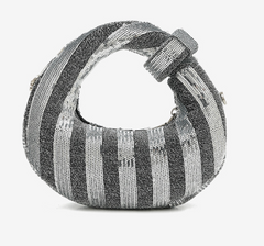 Sequin embellished handbag with chain strap - Sutri