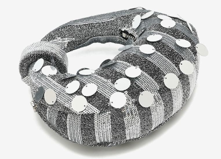 Sequin embellished handbag with chain strap - Sutri