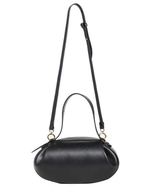 Structured leather bag with elegant top handle - Tusri