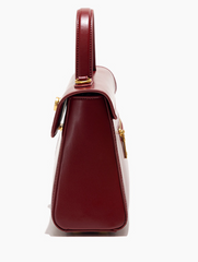 Classic top-handle handbag with gold clasp - Lisku