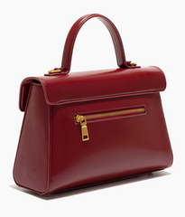 Classic top-handle handbag with gold clasp - Lisku