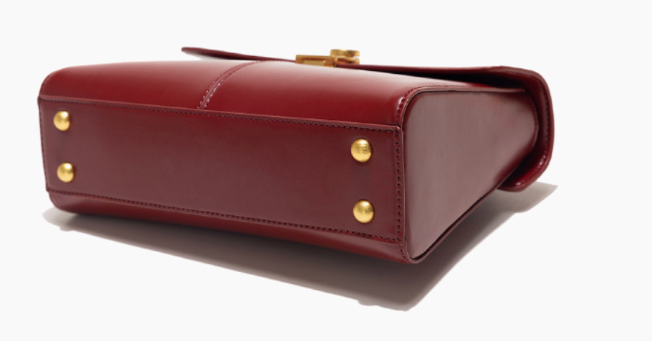 Classic top-handle handbag with gold clasp - Lisku