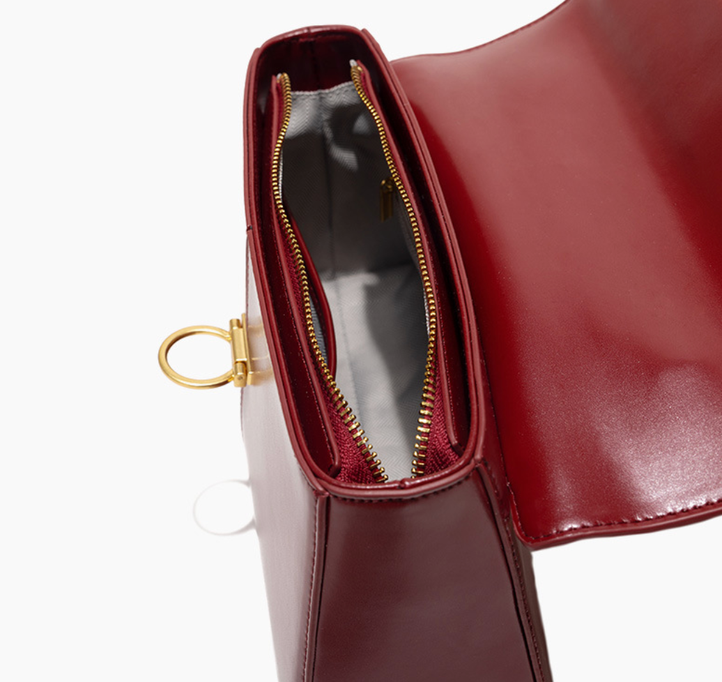 Classic top-handle handbag with gold clasp - Lisku