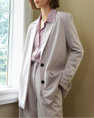 Oversized tailored blazer with dropped shoulders - Verwu