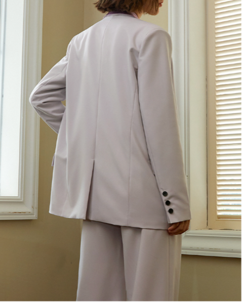 Oversized tailored blazer with dropped shoulders - Verwu
