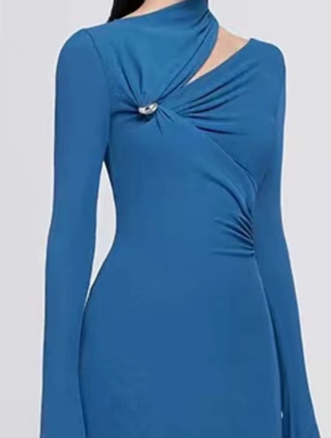 asymmetric cut-out maxi dress – Nalees