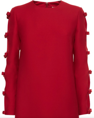 Long sleeve top with side bow detail and wide-leg pants - Syrtu