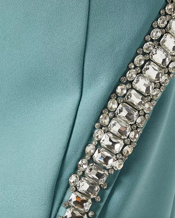 crystal-embellished high-neck gown – Logen
