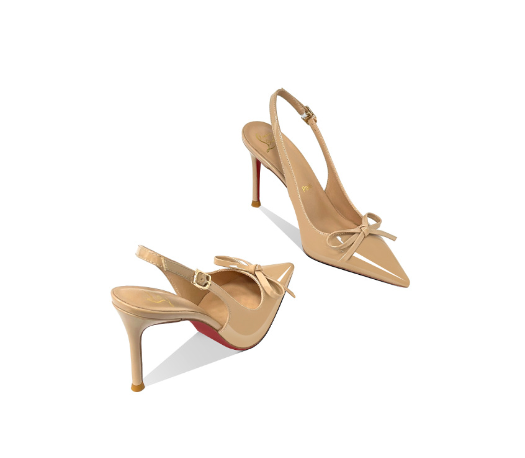 Patent Leather Bow Slingback Pumps – ODD- RUBY