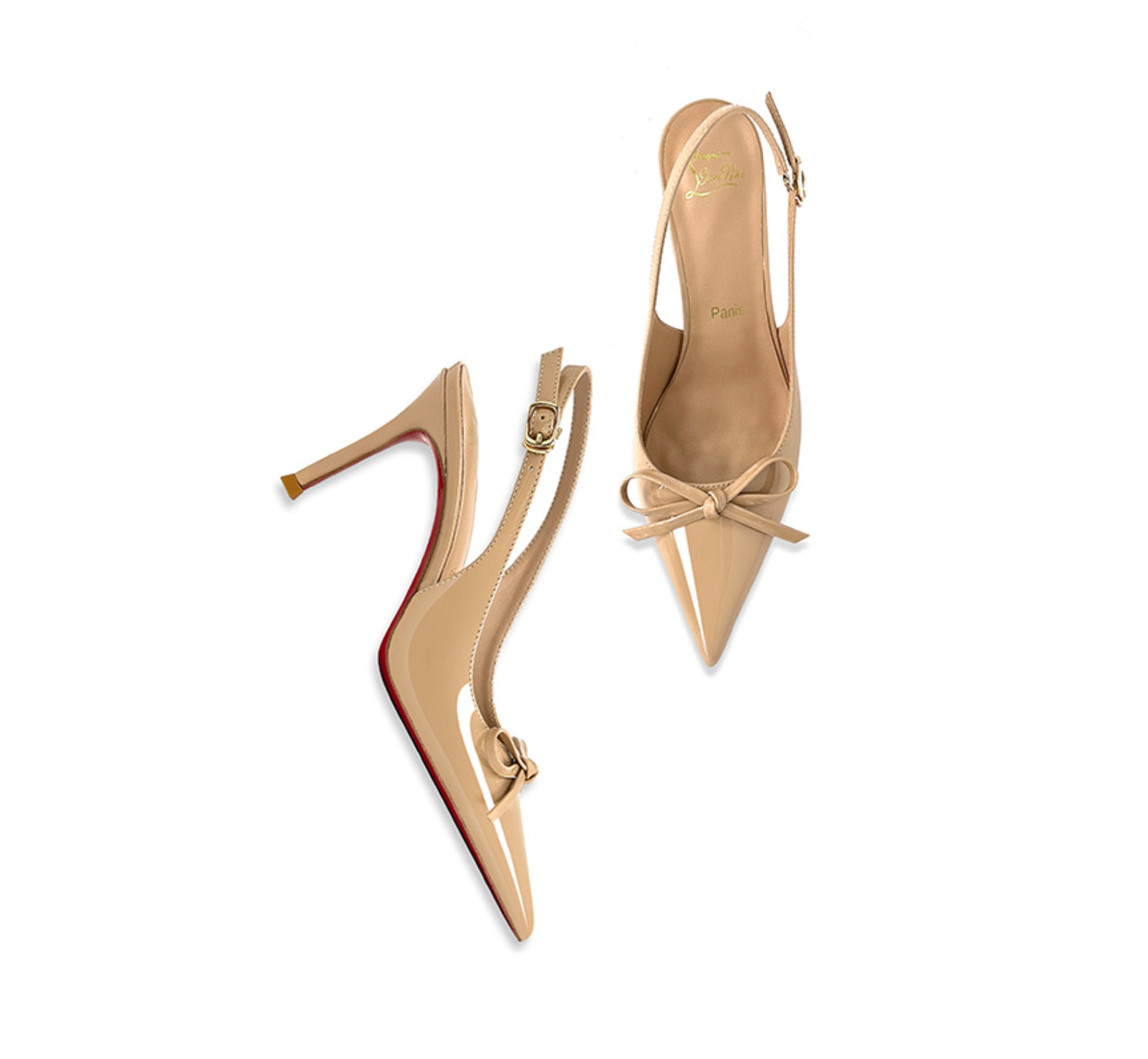 Patent Leather Bow Slingback Pumps – ODD- RUBY