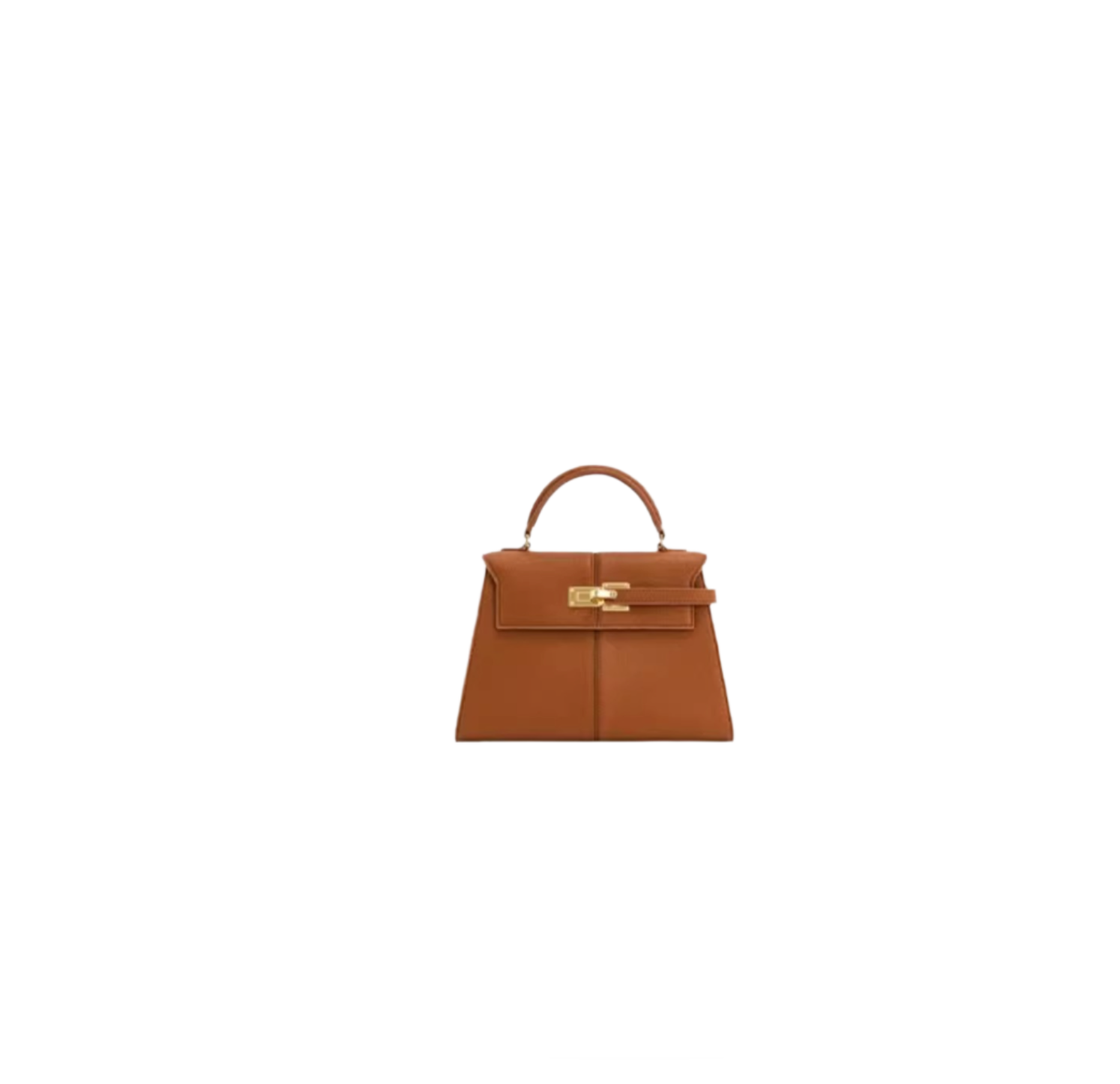Structured Top-Handle Bag with Turn-Lock Closure – IVIIRY