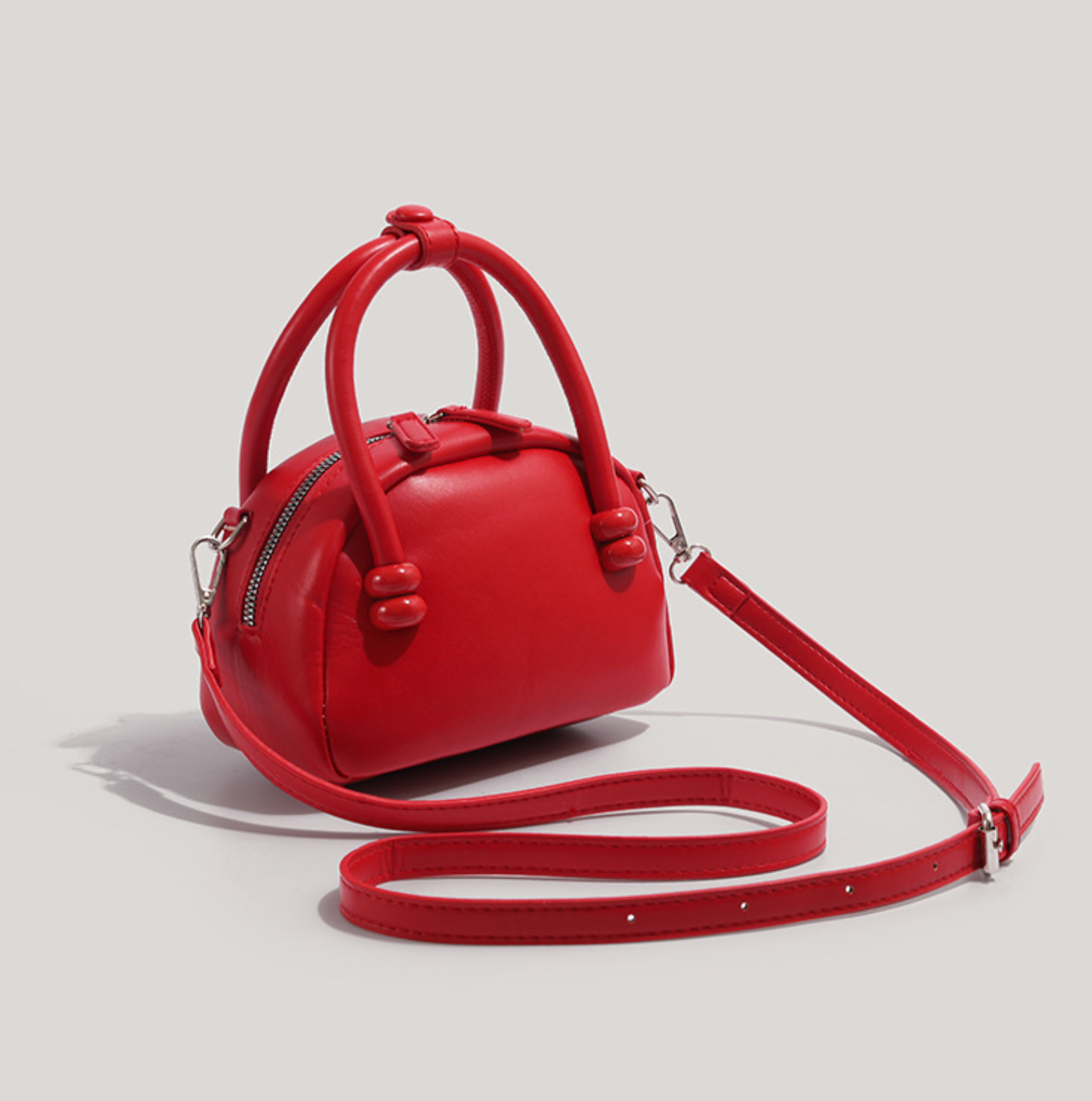Mini Dome Bag with Top Handles and Shoulder Strap – SCT