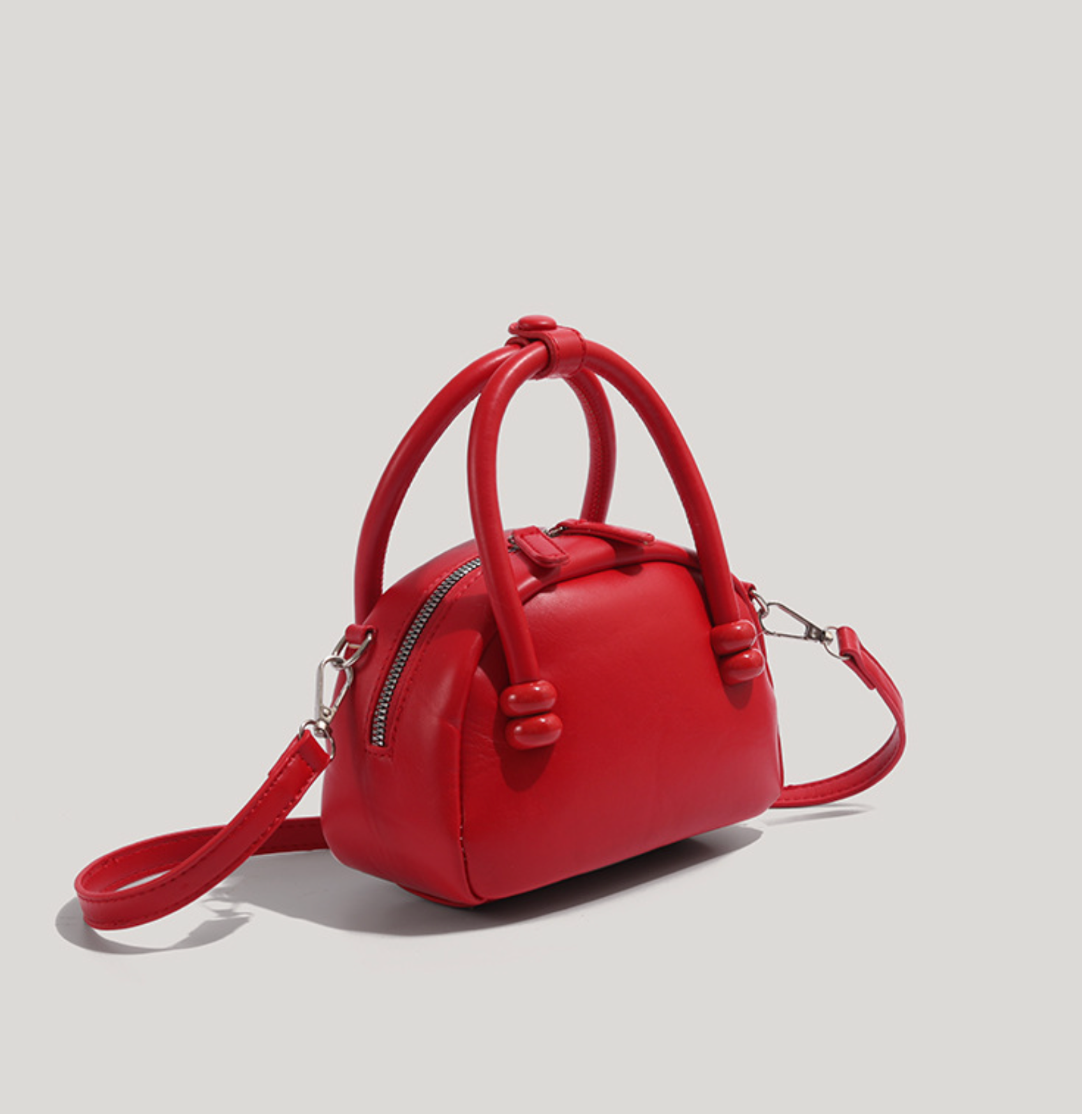 Mini Dome Bag with Top Handles and Shoulder Strap – SCT