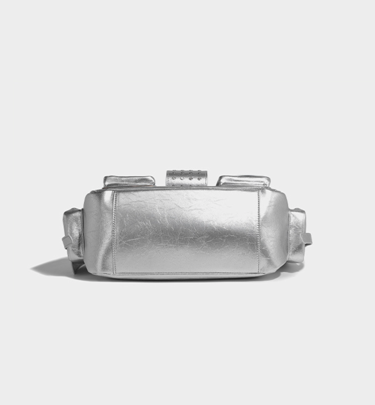 Metallic Buckled Shoulder Bag with Utility Pockets – NOVII