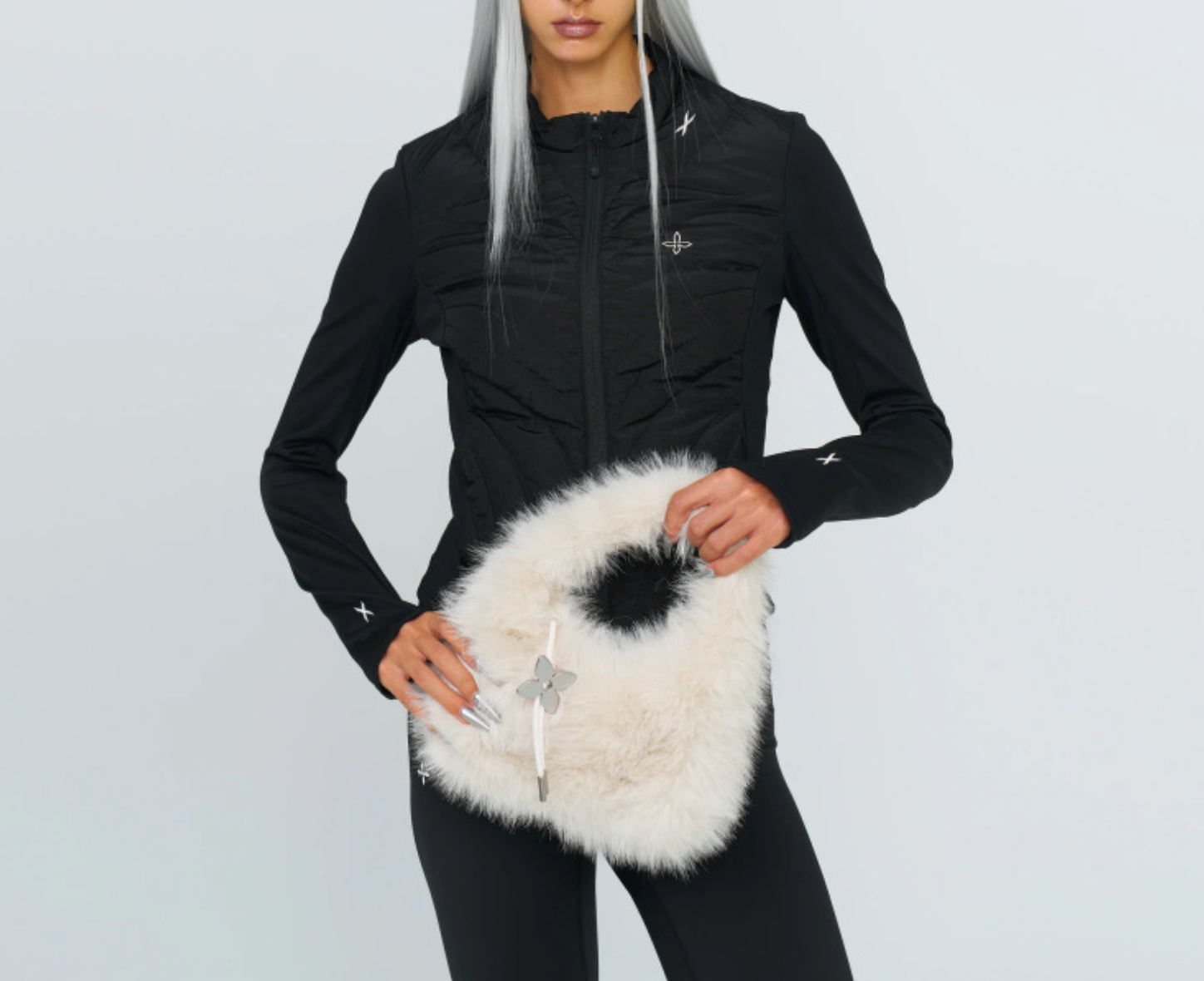 Mini Faux Fur Handbag with Cut-Out Handle – BLMI