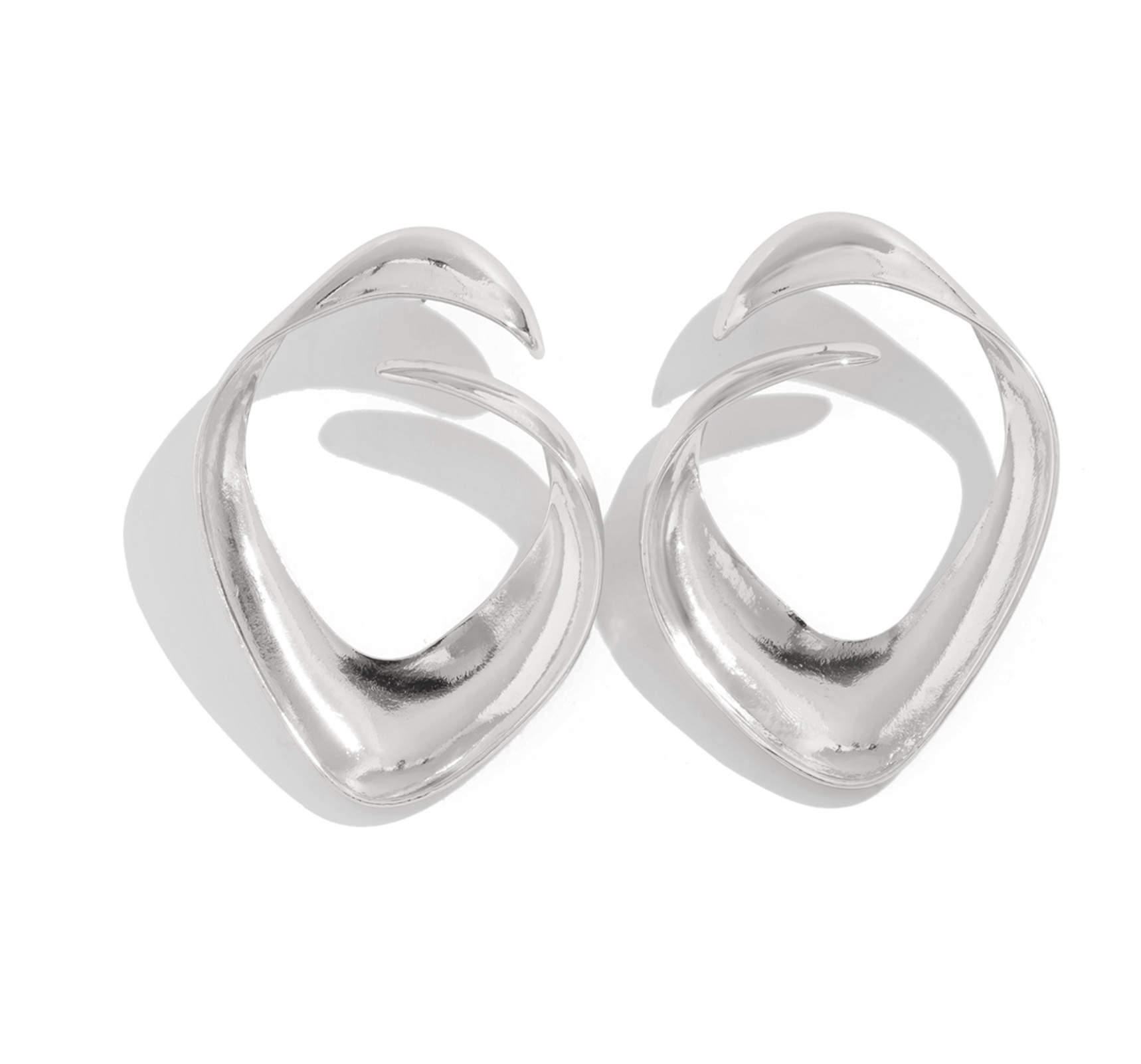 ribbon-shaped drop earrings with bow design – LUXA