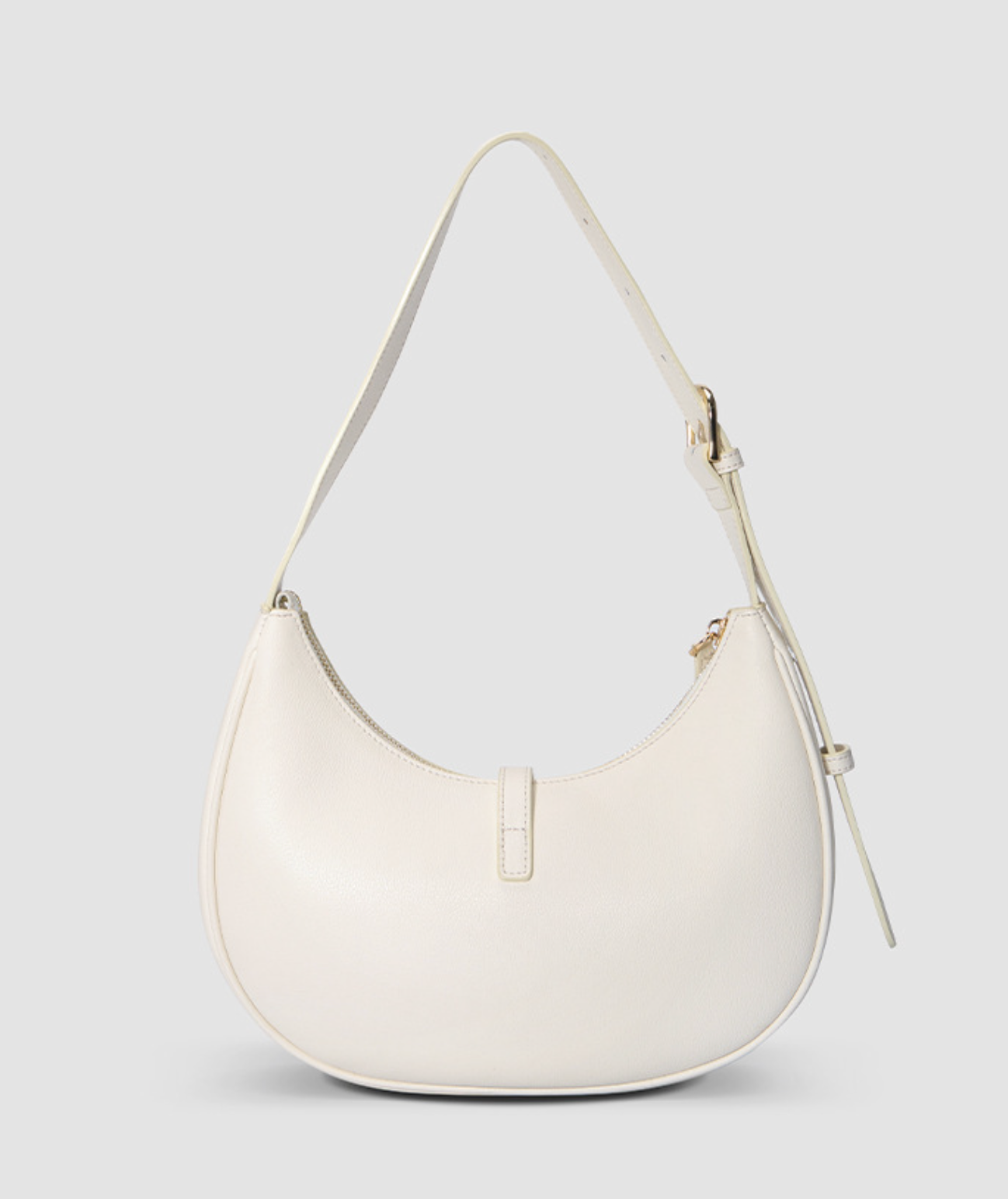 crescent shoulder bag with gold lock – LUNARA