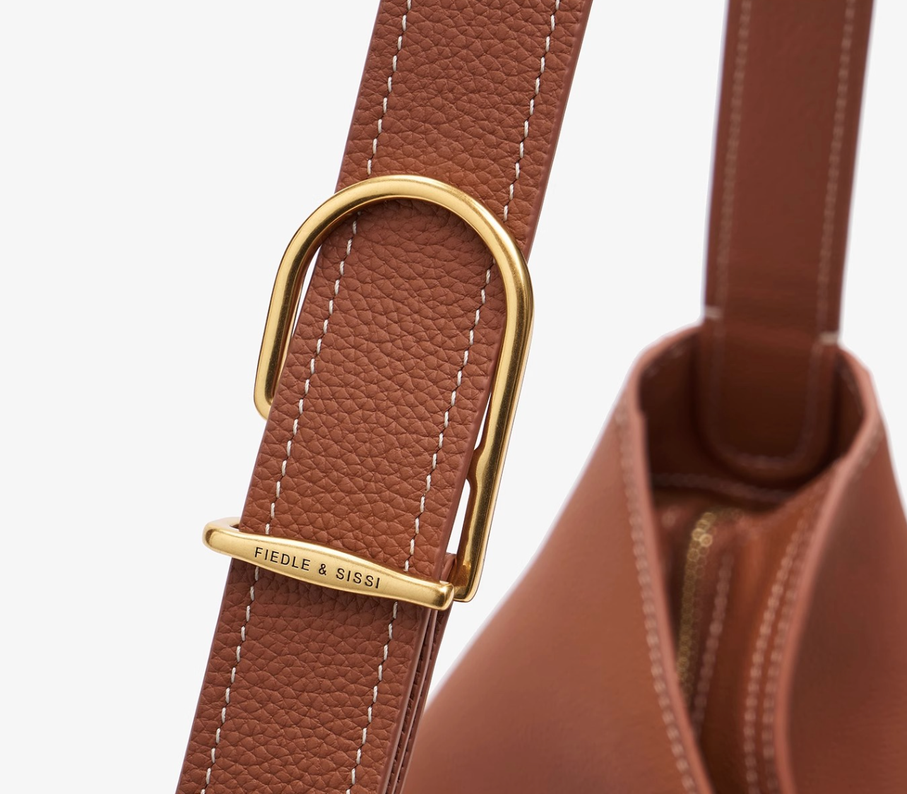 sculpted wristlet hobo bag in saddle brown – LAYNA