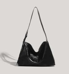 glossy soft-structure hobo in espresso – LIVYN