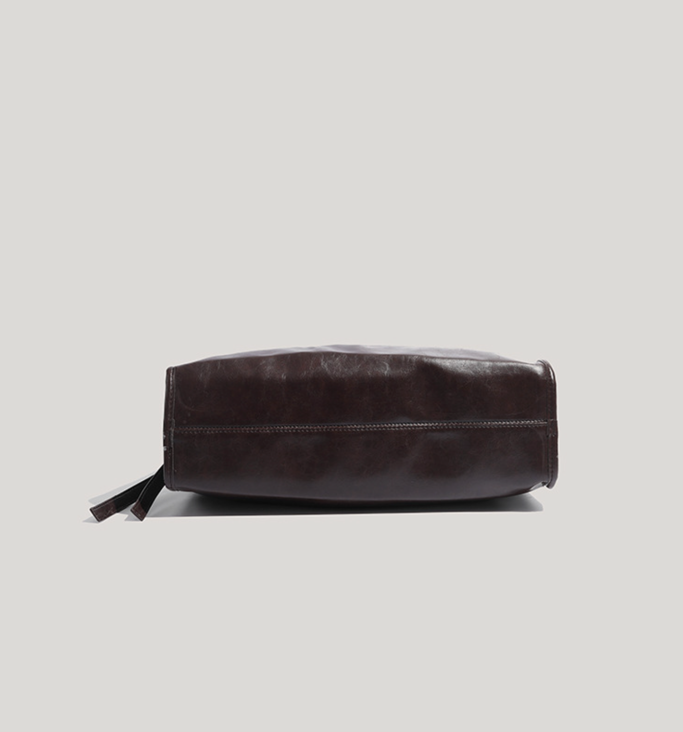 glossy soft-structure hobo in espresso – LIVYN
