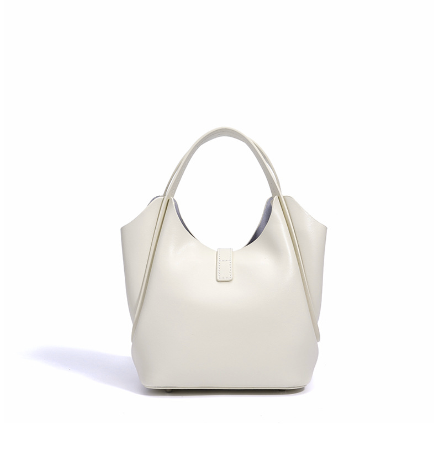 structured tote with silver turn-lock – IVORYN