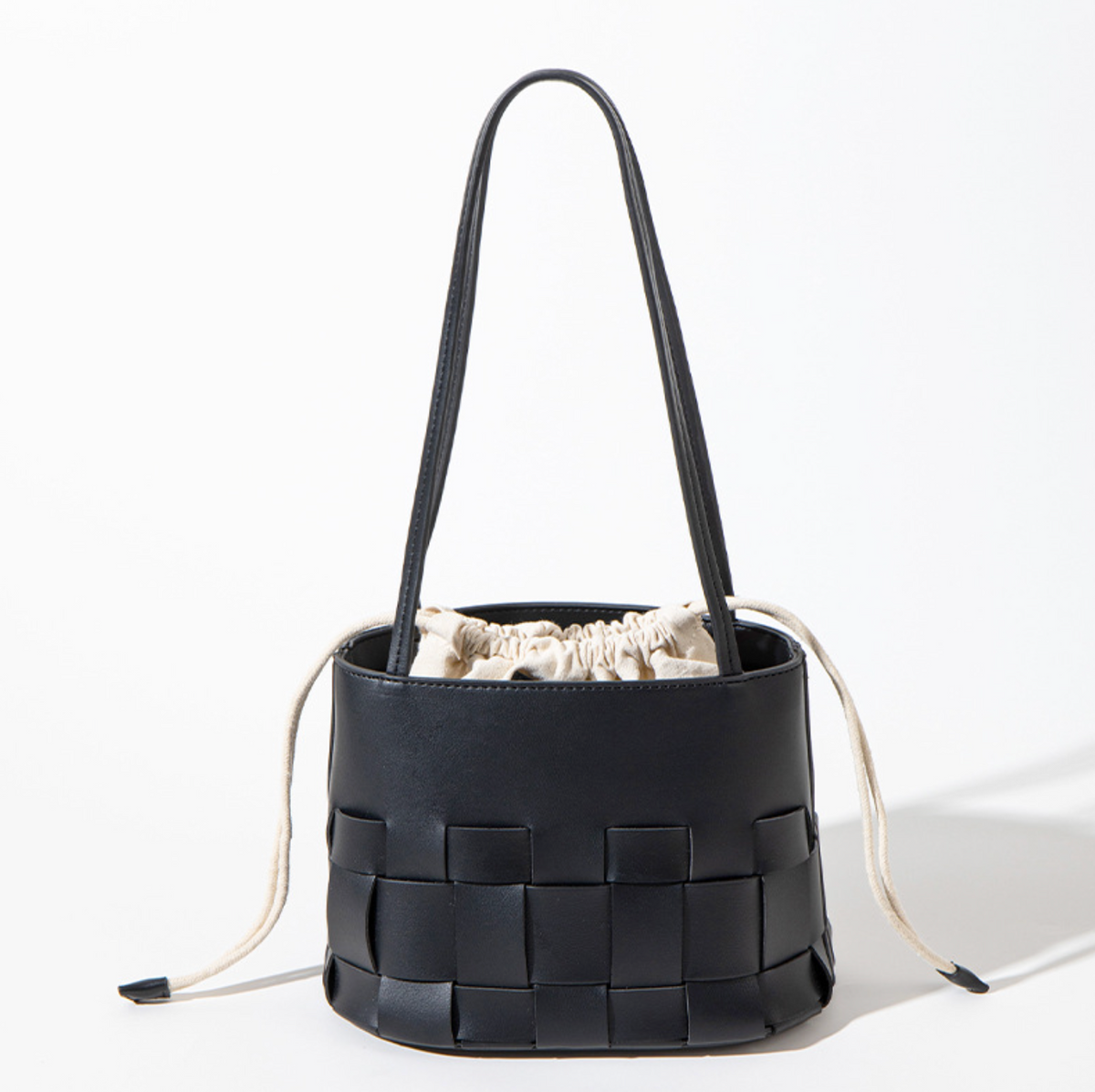 mini bucket tote with canvas lining – LINY