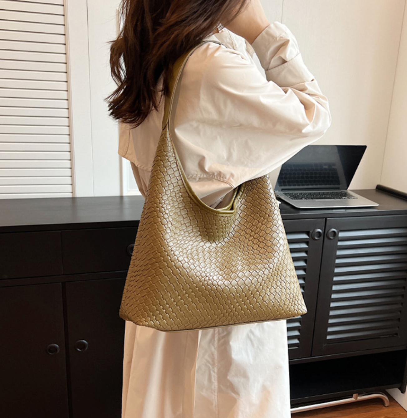 woven slouchy shoulder bag – NORXI