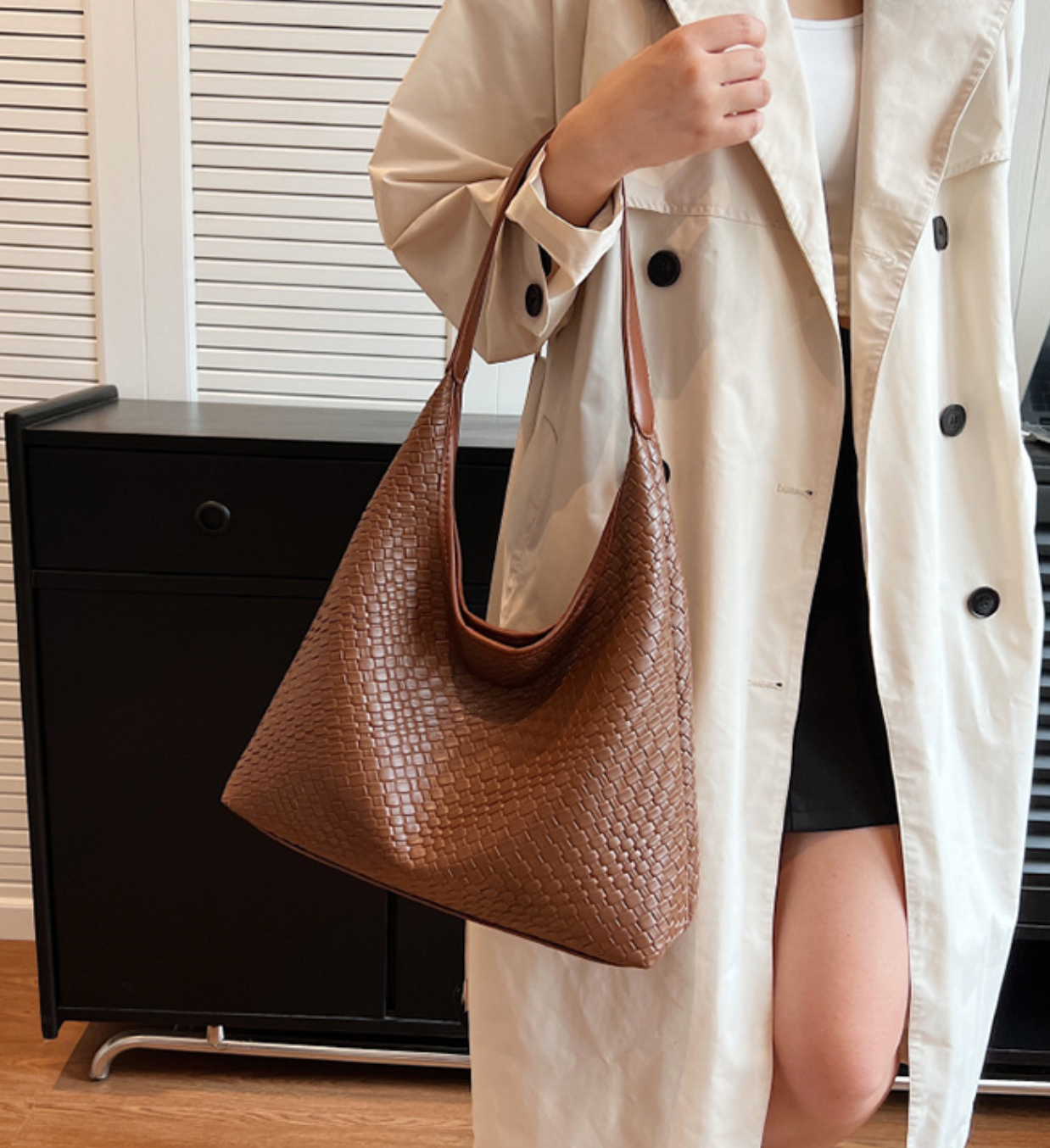 woven slouchy shoulder bag – NORXI