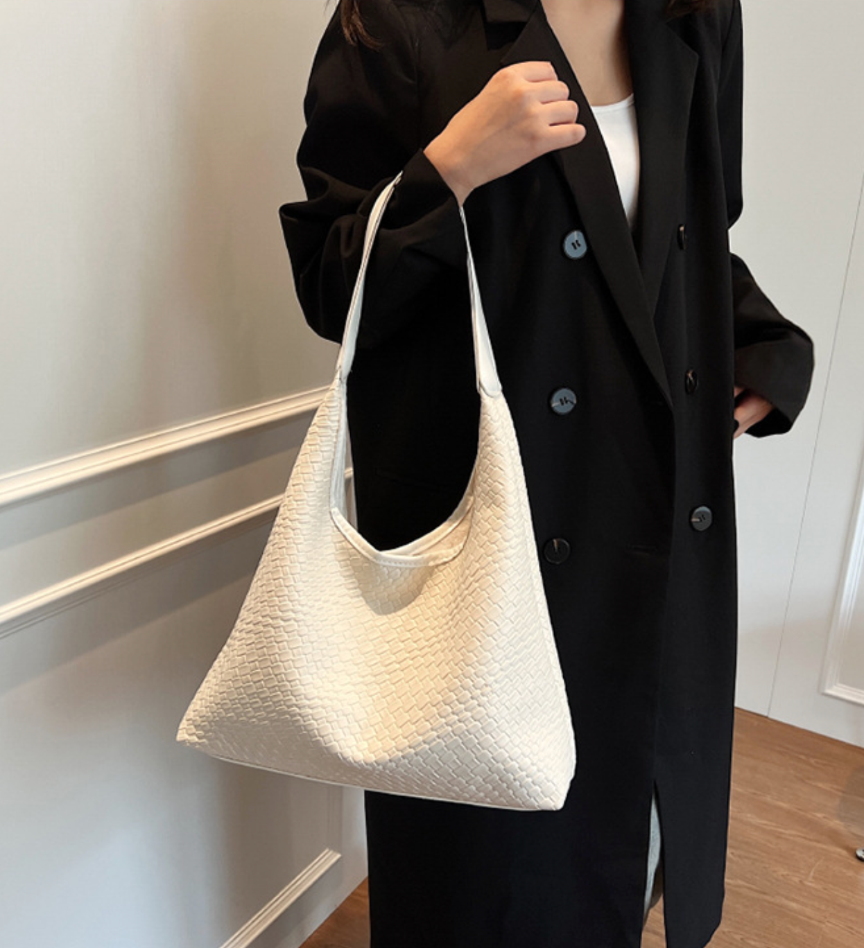 woven slouchy shoulder bag – NORXI