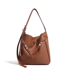 structured bucket bag with lock detail – AURORA