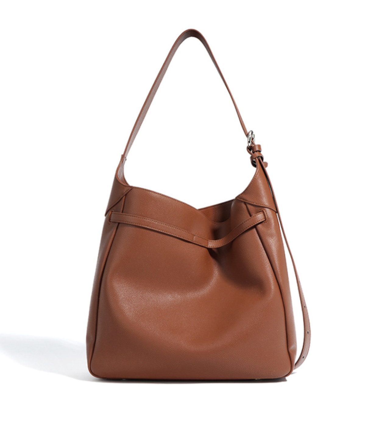 structured bucket bag with lock detail – AURORA