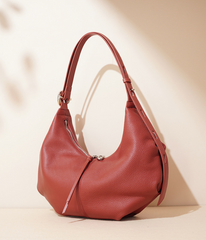 crescent shoulder bag with drawstring detail – NOAX