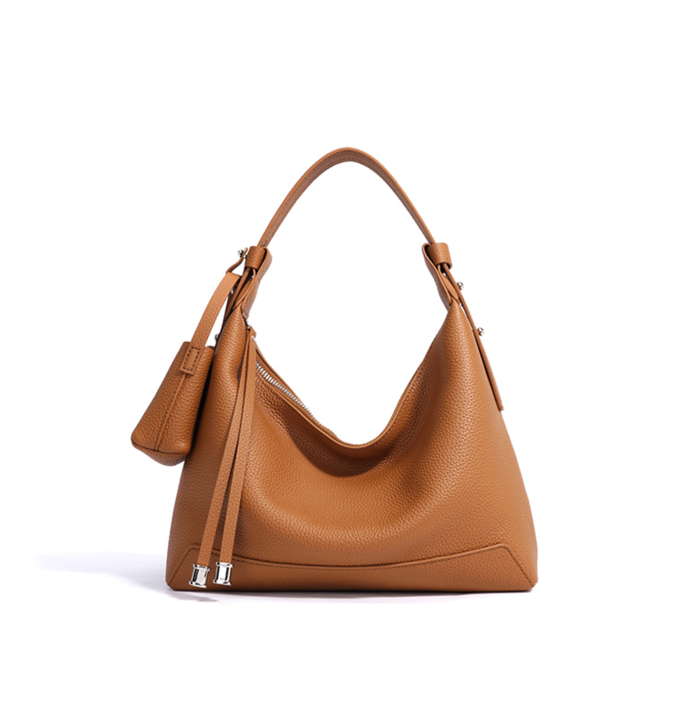 curved hobo bag with coin pouch detail – SIENAV