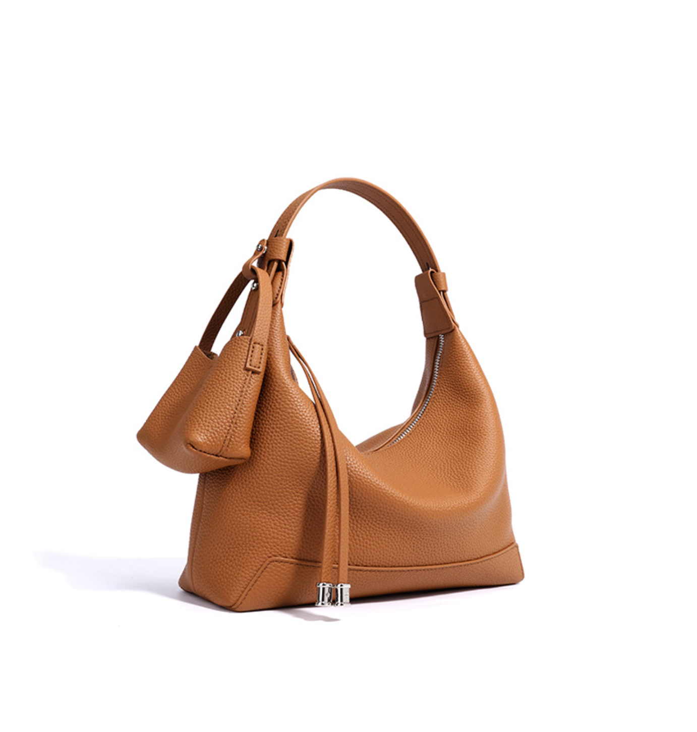 curved hobo bag with coin pouch detail – SIENAV