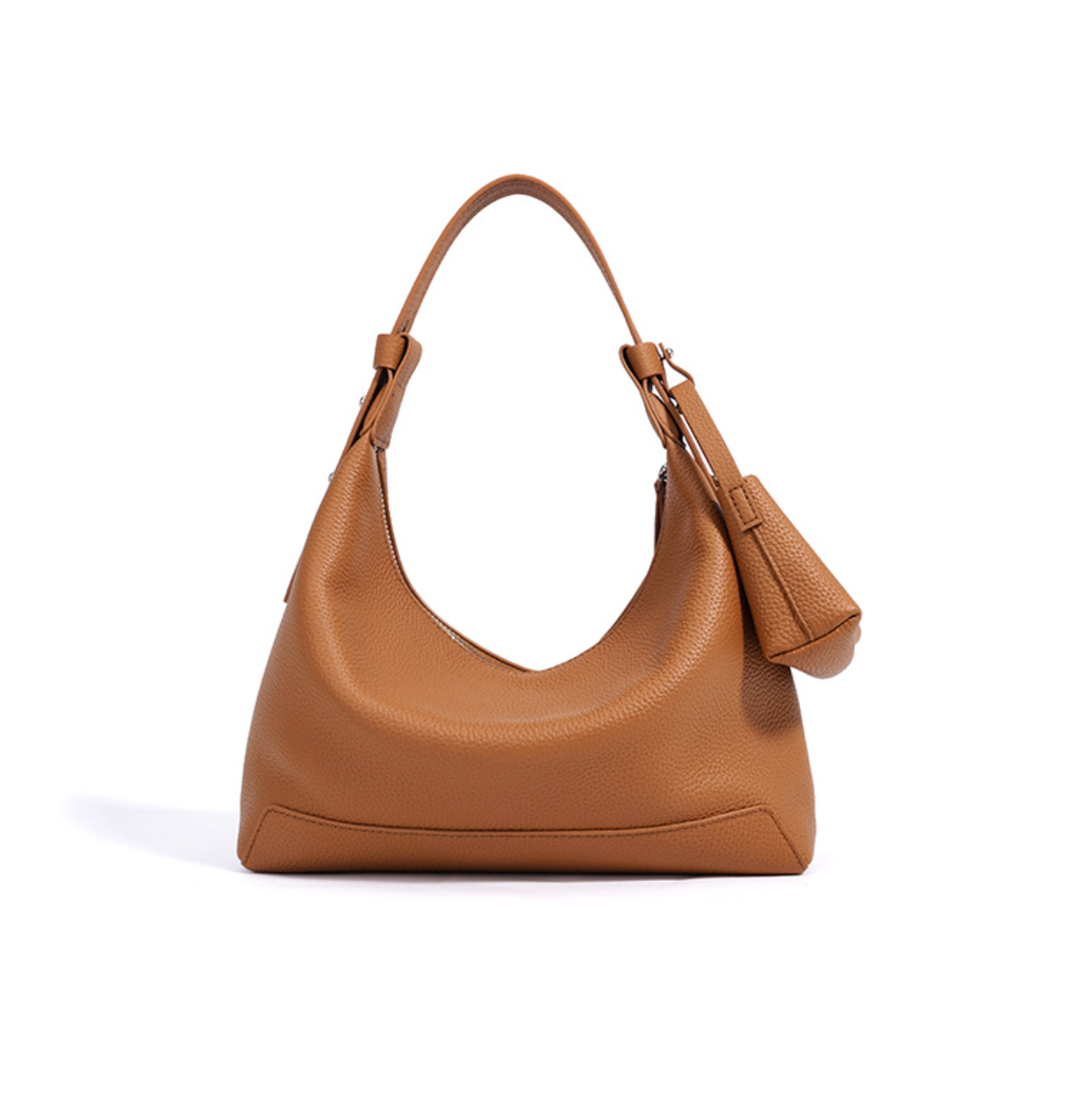 curved hobo bag with coin pouch detail – SIENAV