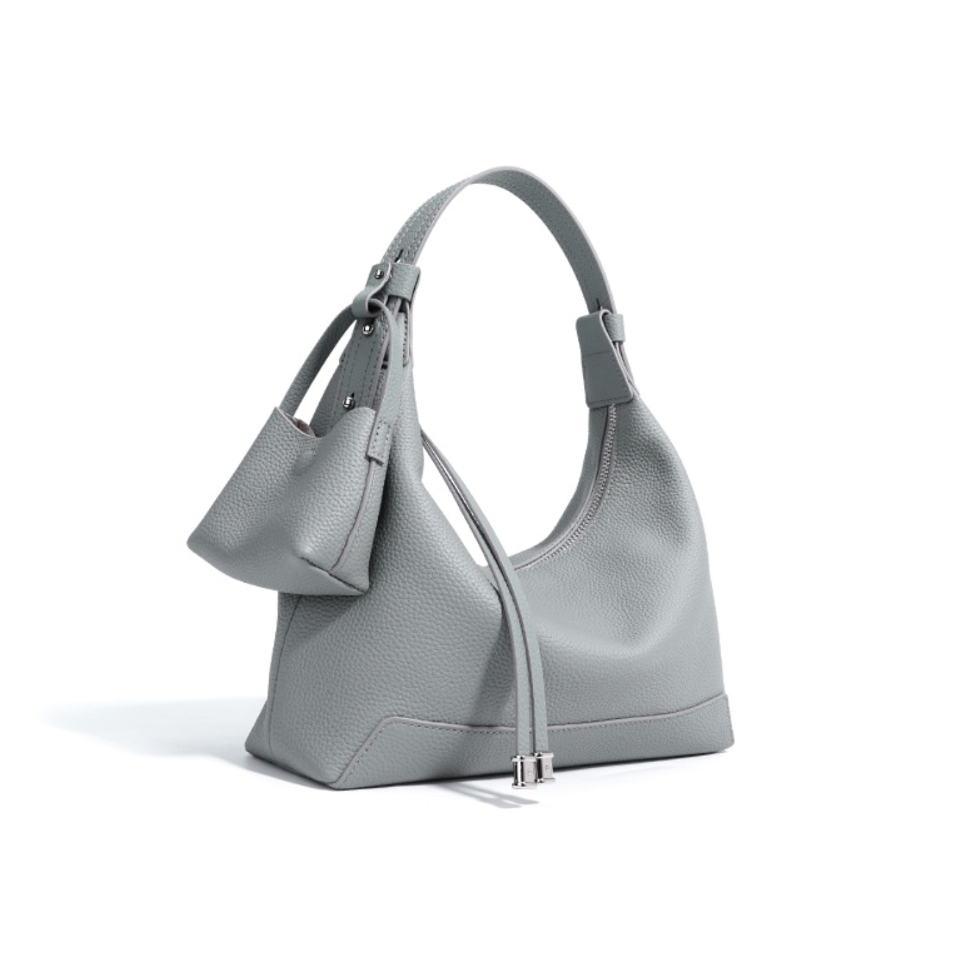 curved hobo bag with coin pouch detail – SIENAV