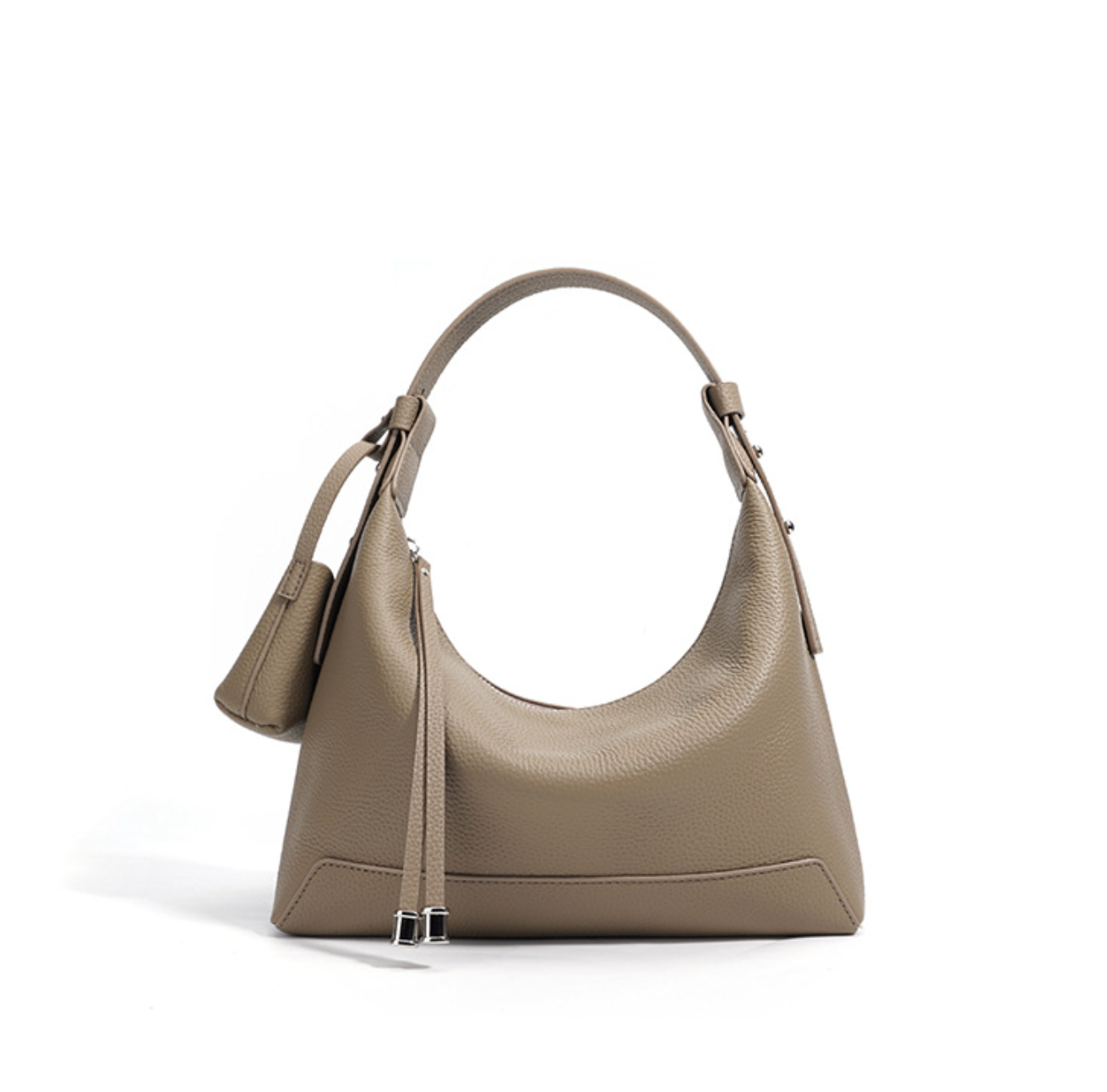 curved hobo bag with coin pouch detail – SIENAV