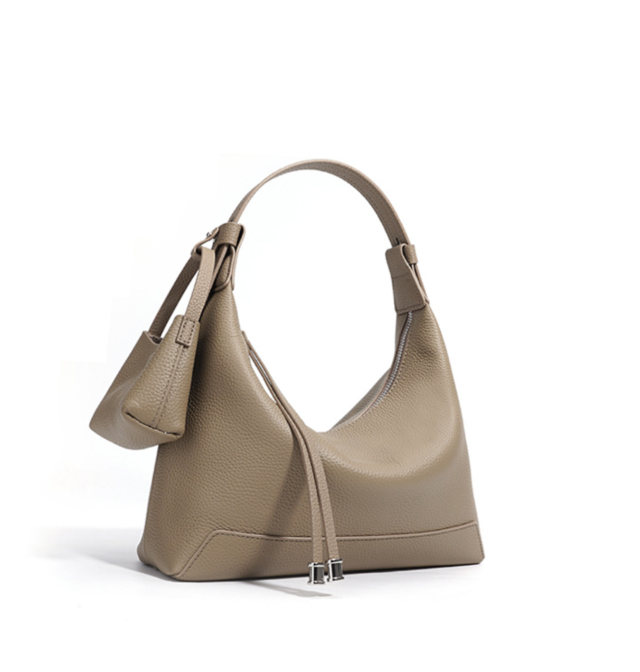 curved hobo bag with coin pouch detail – SIENAV