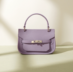 structured mini top-handle bag with belt lock – NOOQL