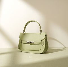 structured mini top-handle bag with belt lock – NOOQL