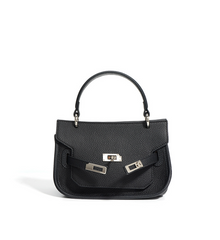 structured mini top-handle bag with belt lock – NOOQL