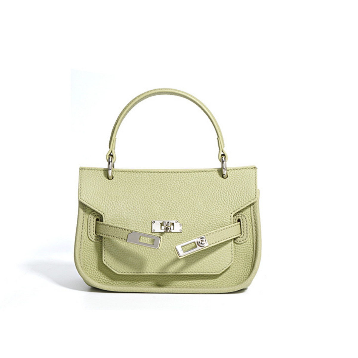 structured mini top-handle bag with belt lock – NOOQL