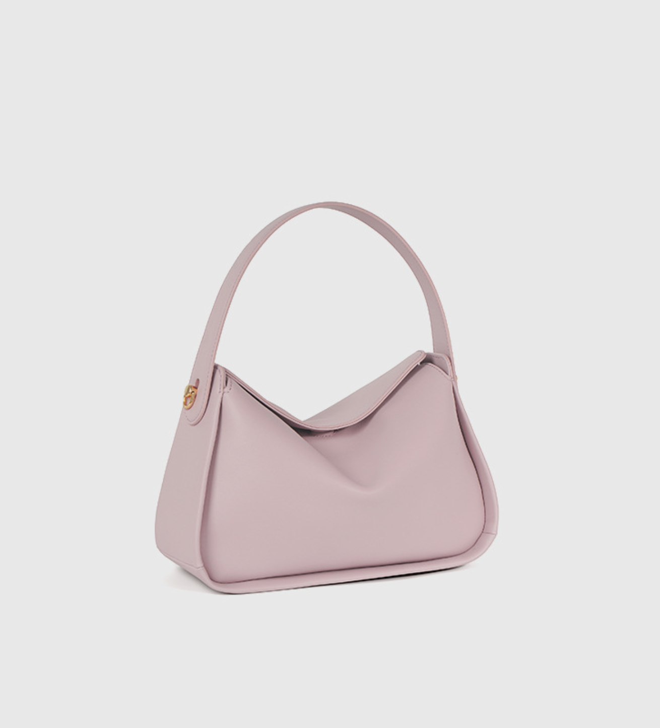 curved-edge shoulder bag with adjustable strap – LILA
